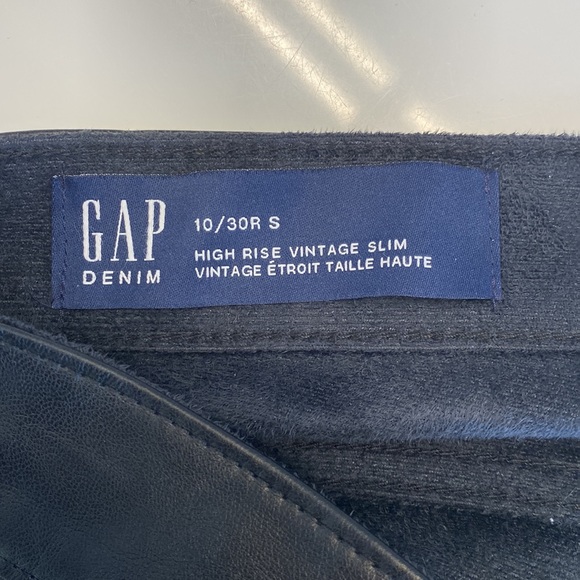 Gap Vegan Leather “high rise vintage slim” jean - Picture 3 of 7